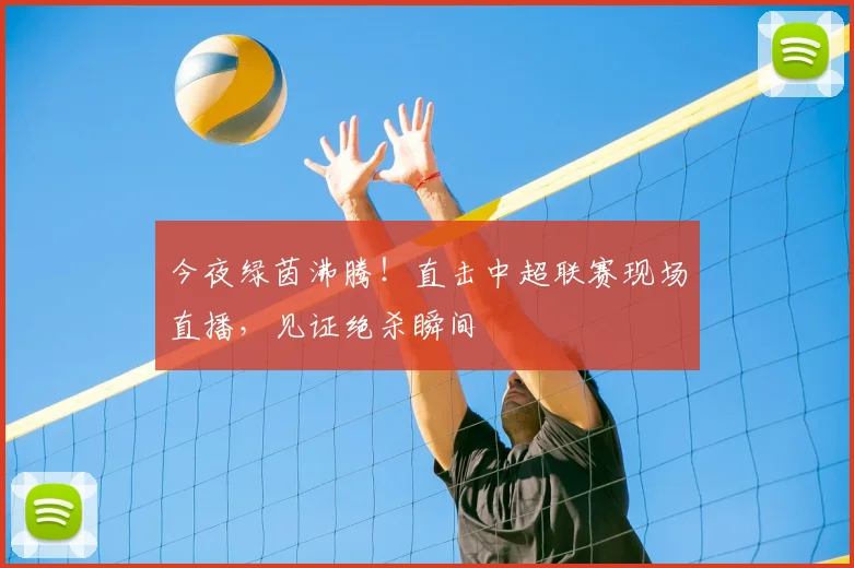 今夜绿茵沸腾！直击中超联赛现场直播，见证绝杀瞬间